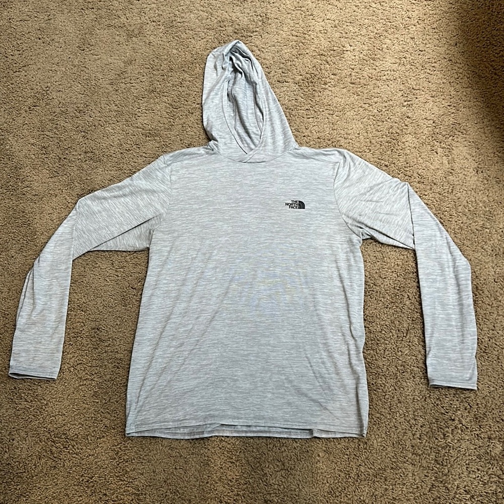 Grey NORTH FACE lightweight hoodie